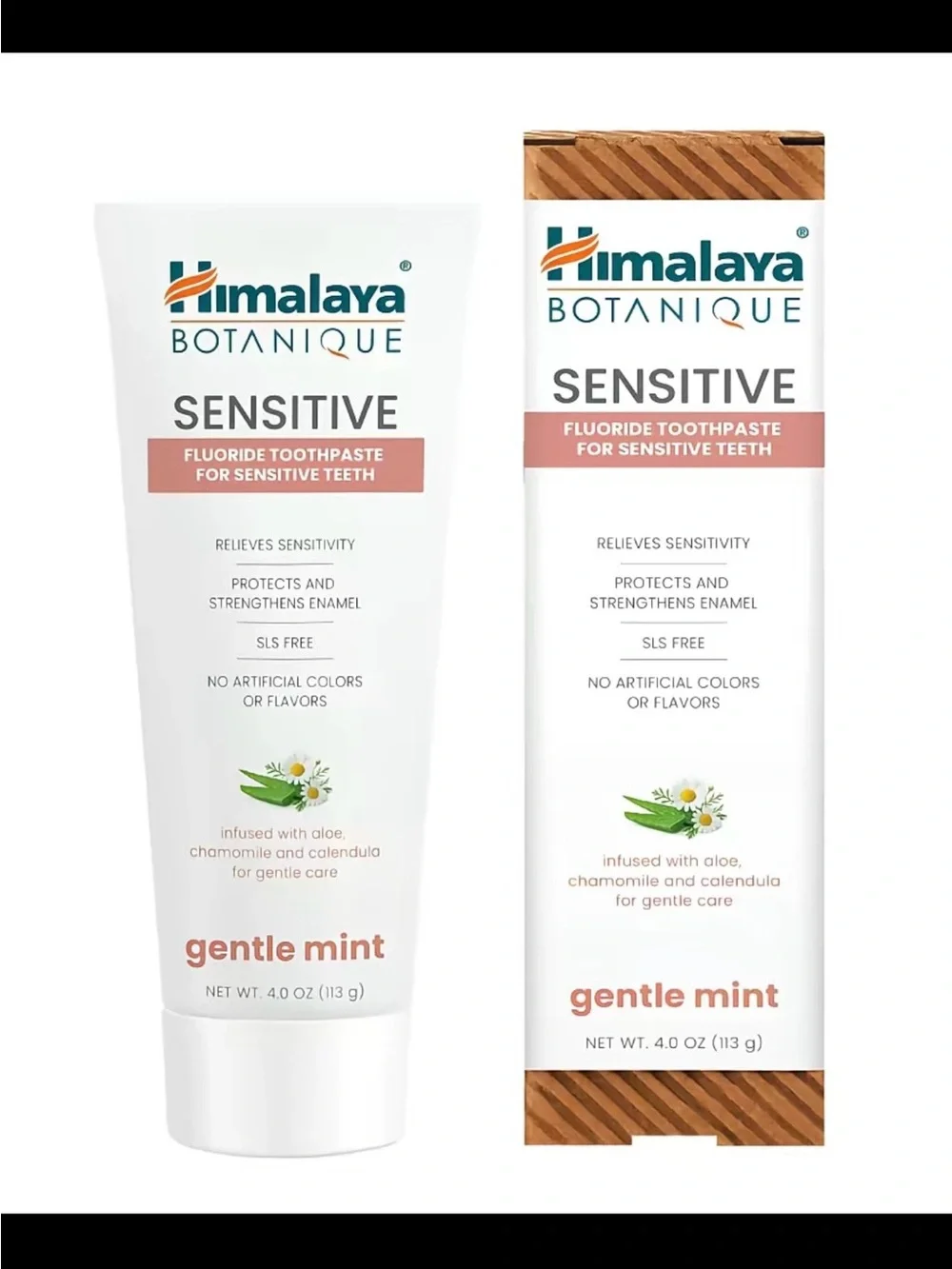 Botanique Sensitive Gentle Mint Fluoride Toothpaste - White